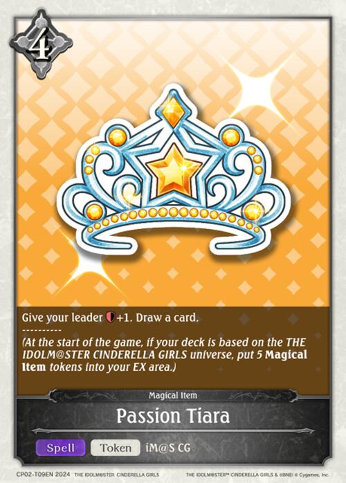 Passion Tiara (CP02-T09EN) [THE IDOLM@STER CINDERELLA GIRLS] - Bushiroad - Card Brawlers | Quebec | Canada |