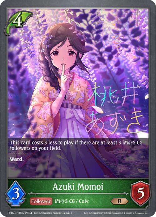 Azuki Momoi (CP02-P10EN) [THE IDOLM@STER CINDERELLA GIRLS] - Bushiroad - Card Brawlers | Quebec | Canada |