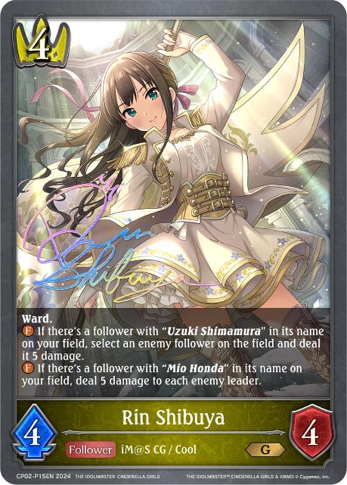 Rin Shibuya (CP02-P15EN) [THE IDOLM@STER CINDERELLA GIRLS] - Bushiroad - Card Brawlers | Quebec | Canada |