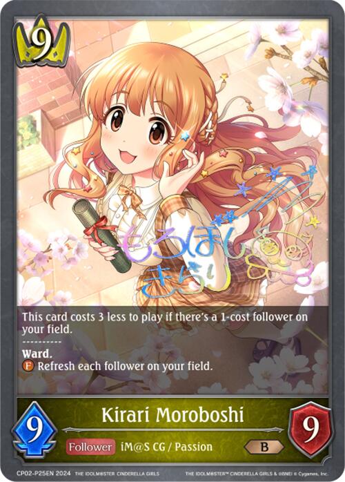 Kirari Moroboshi (CP02-P25EN) [THE IDOLM@STER CINDERELLA GIRLS] - Bushiroad - Card Brawlers | Quebec | Canada |