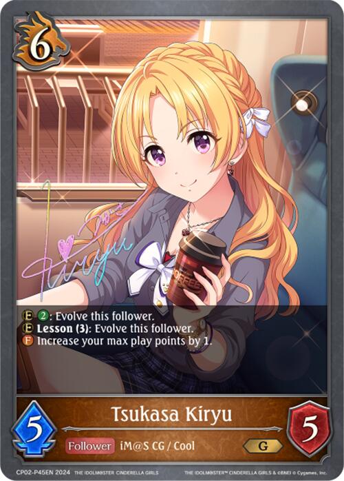 Tsukasa Kiryu (CP02-P45EN) [THE IDOLM@STER CINDERELLA GIRLS] - Bushiroad - Card Brawlers | Quebec | Canada |