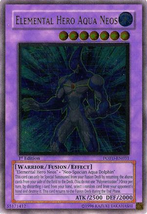 Héros élémentaire Aqua Neos [POTD-EN031] Ultime Rare 