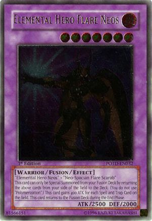 Héros élémentaire Flare Neos [POTD-EN032] Ultime Rare 