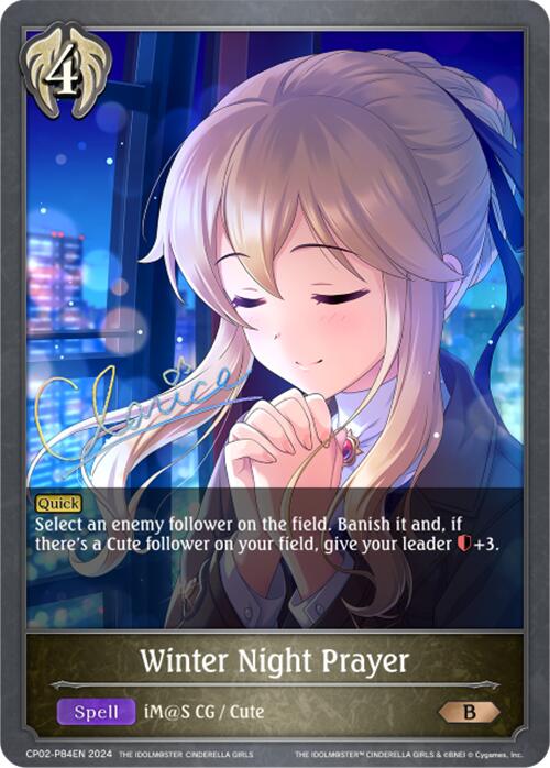 Winter Night Prayer (CP02-P84EN) [THE IDOLM@STER CINDERELLA GIRLS] - Bushiroad - Card Brawlers | Quebec | Canada |