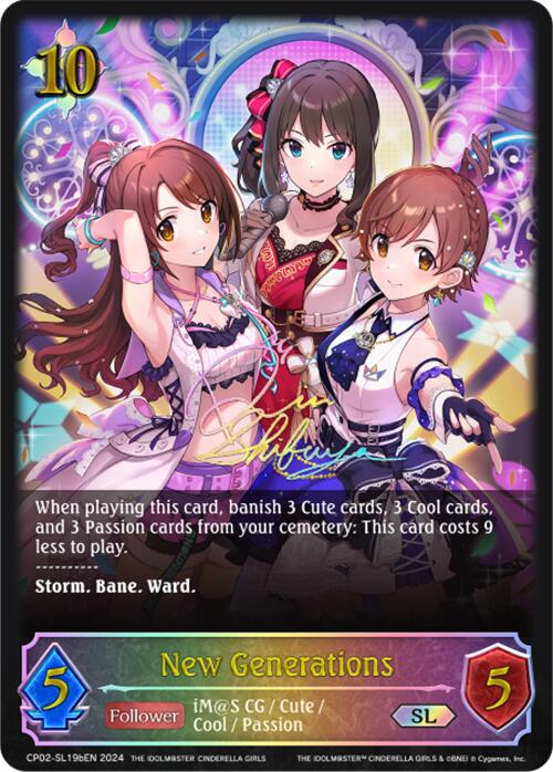 New Generations (CP02-SL19bEN) [THE IDOLM@STER CINDERELLA GIRLS] - Bushiroad - Card Brawlers | Quebec | Canada |