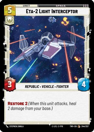 ETA-2 Light Interceptor (244/257) (244/257) [Twilight of the Republic] - Fantasy Flight Games - Card Brawlers | Quebec | Canada |