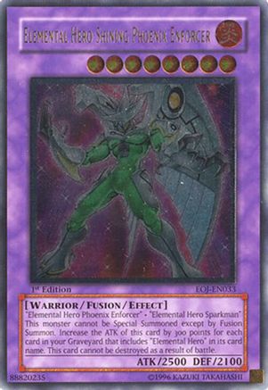 Elemental Hero Shining Phoenix Enforcer (UTR) (EOJ-EN033) Ultimate Rare