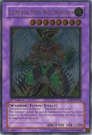 Elemental Hero Wild Wingman (UTR) (EOJ-EN035) Ultimate Rare