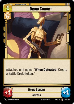Droid Cohort (218/257) (218/257) [Twilight of the Republic] - Fantasy Flight Games - Card Brawlers | Quebec | Canada |