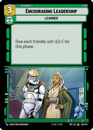 Encouraging Leadership (126/257) (126/257) [Twilight of the Republic] - Fantasy Flight Games - Card Brawlers | Quebec | Canada |
