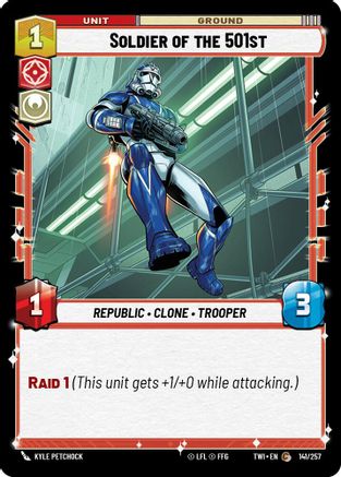 Soldier of the 501st (141/257) (141/257) [Twilight of the Republic] - Fantasy Flight Games - Card Brawlers | Quebec | Canada |