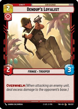 Dendup's Loyalist (159/257) (159/257) [Twilight of the Republic] - Fantasy Flight Games - Card Brawlers | Quebec | Canada |