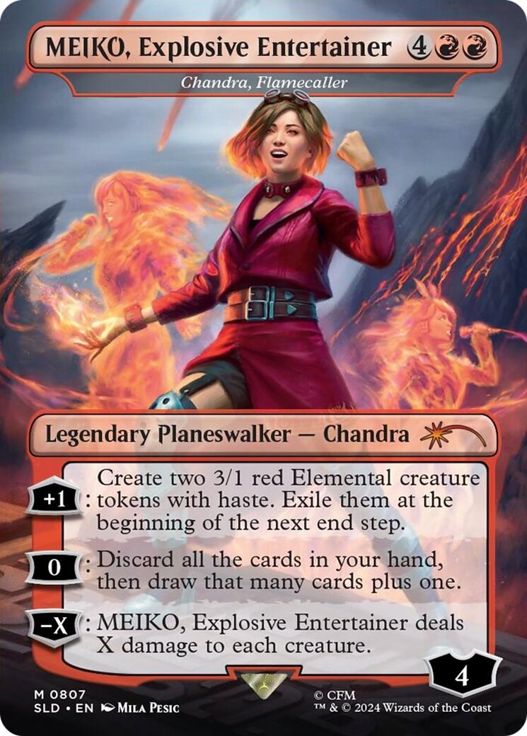 MEIKO, Explosive Entertainer - Chandra, Flamecaller [Secret Lair Drop Series] - Magic: The Gathering - Card Brawlers | Quebec | Canada |