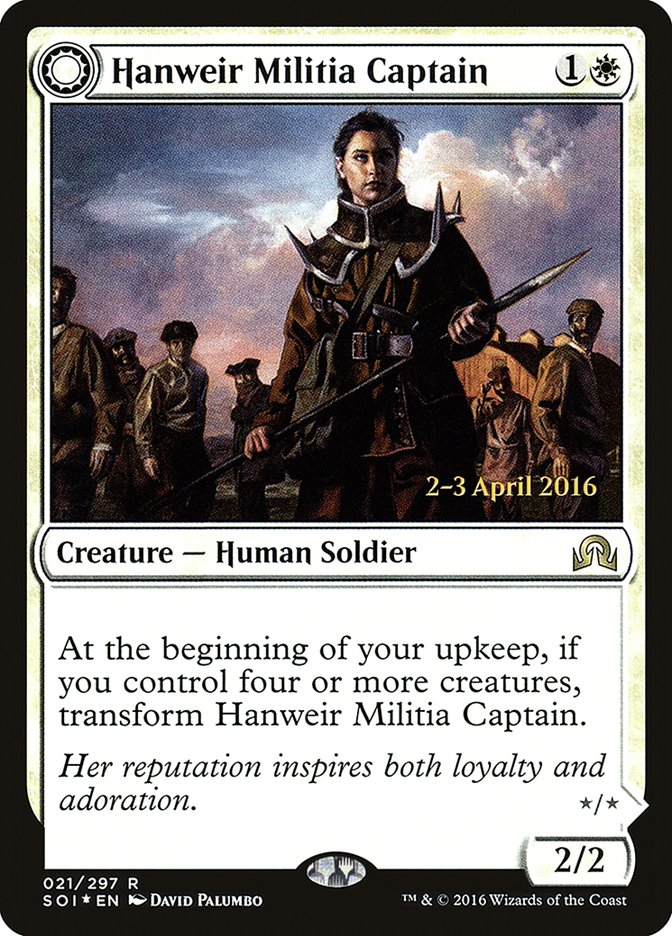 Hanweir Militia Captain // Westvale Cult Leader [Shadows over Innistrad Prerelease Promos] - Magic: The Gathering - Card Brawlers | Quebec | Canada |