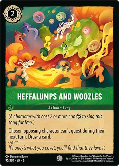 Heffalumps and Woozles (95/204) [Azurite Sea] - Disney - Card Brawlers | Quebec | Canada |