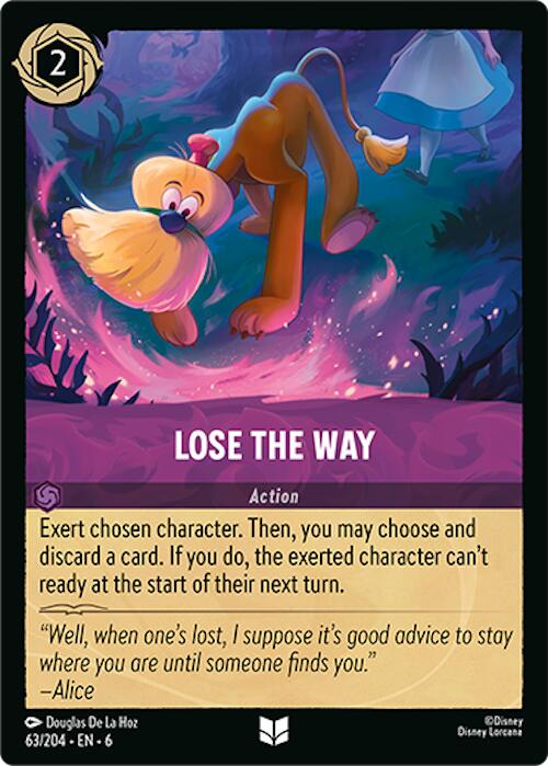 Lose the Way (63/204) [Azurite Sea] - Disney - Card Brawlers | Quebec | Canada |