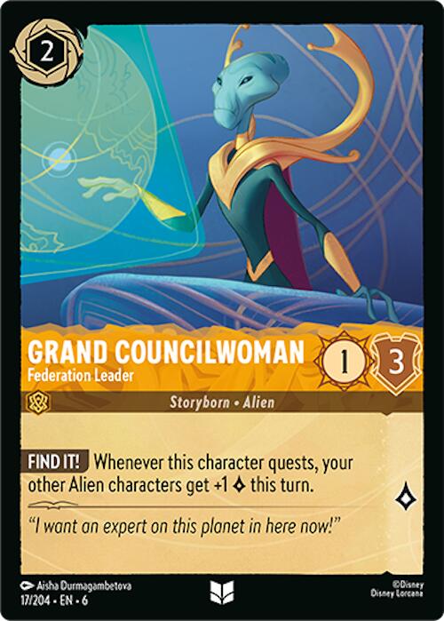 Grand Councilwoman - Federation Leader (17/204) [Azurite Sea] - Disney - Card Brawlers | Quebec | Canada |