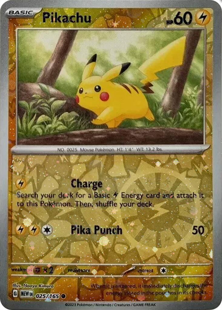 Pikachu (025/165) (Cosmos Holo) (Costco Exclusive) [Miscellaneous Cards] - Pokémon - Card Brawlers | Quebec | Canada |