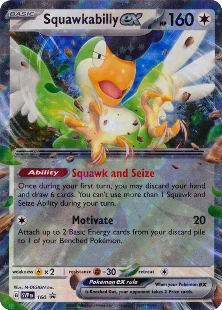 Squawkabilly ex (SVP160) [Scarlet & Violet: Black Star Promos] - Pokémon - Card Brawlers | Quebec | Canada |