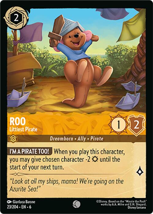 Roo - Littlest Pirate (23/204) [Azurite Sea] - Disney - Card Brawlers | Quebec | Canada |