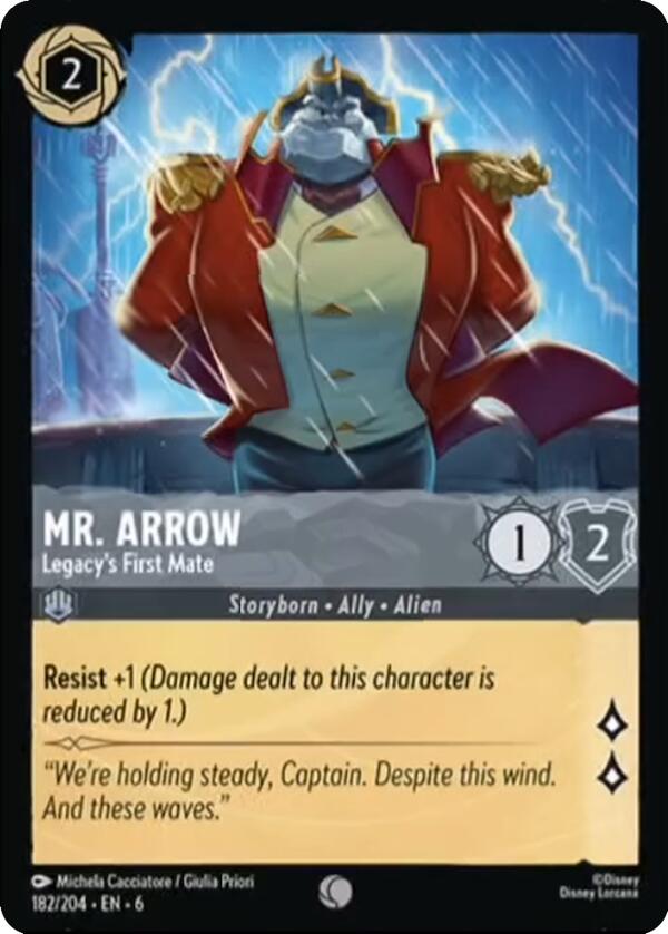 Mr. Arrow - Legacy's First Mate (182/204) [Azurite Sea] - Disney - Card Brawlers | Quebec | Canada |
