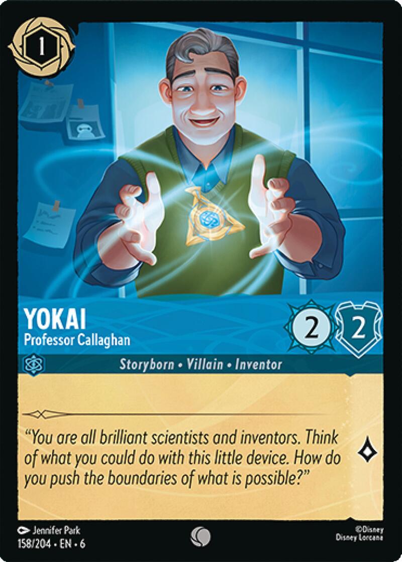 Yokai - Professor Callaghan (158/204) [Azurite Sea] - Disney - Card Brawlers | Quebec | Canada |
