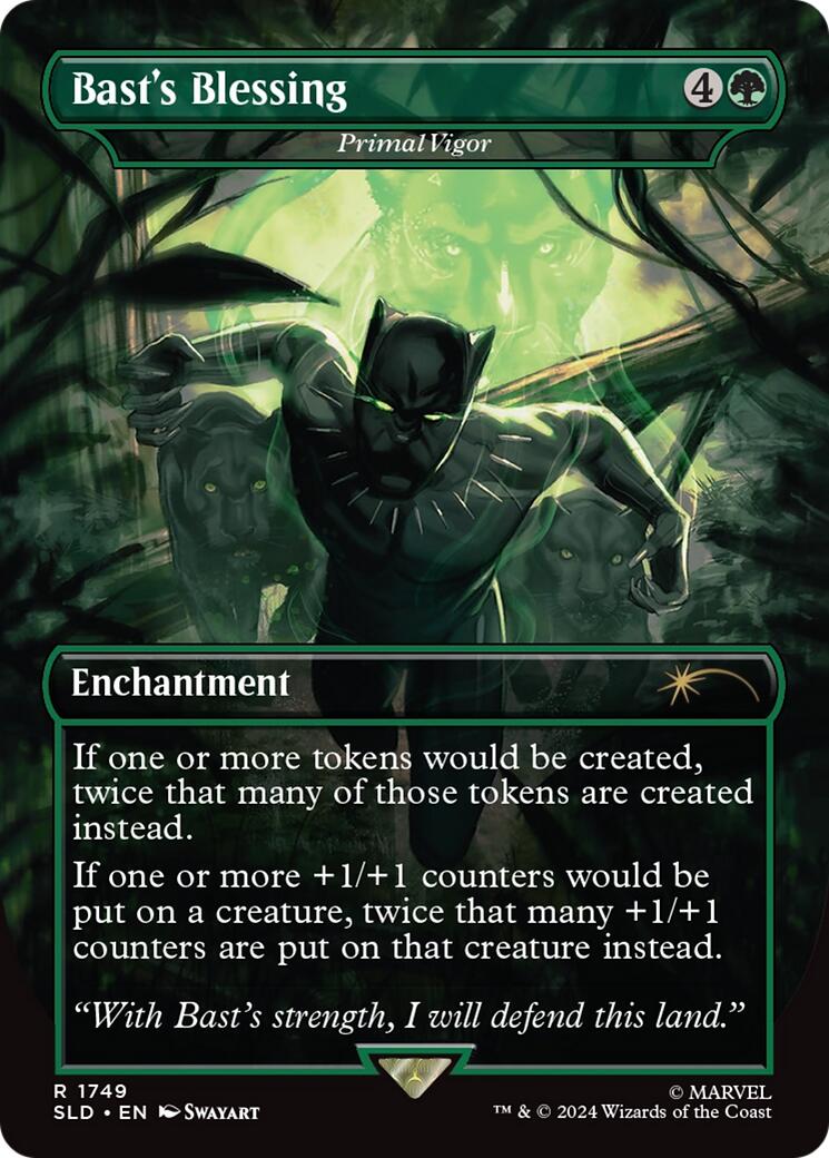 Bast's Blessing - Primal Vigor (Rainbow Foil) [Secret Lair Drop Series] - Magic: The Gathering - Card Brawlers | Quebec | Canada |