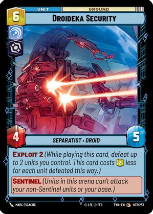 Droideka Security (037/257) (037/257) [Twilight of the Republic] - Fantasy Flight Games - Card Brawlers | Quebec | Canada |
