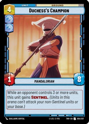 Duchess's Champion (054/257) (054/257) [Twilight of the Republic] - Fantasy Flight Games - Card Brawlers | Quebec | Canada |
