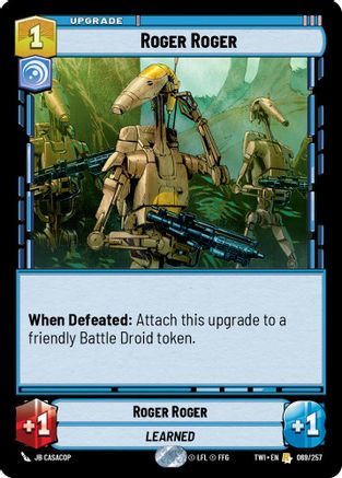 Roger Roger (069/257) (069/257) [Twilight of the Republic] - Fantasy Flight Games - Card Brawlers | Quebec | Canada |