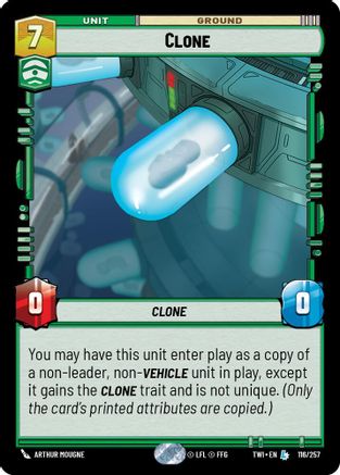 Clone (116/257) (116/257) [Twilight of the Republic] - Fantasy Flight Games - Card Brawlers | Quebec | Canada |