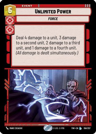 Unlimited Power (156/257) (156/257) [Twilight of the Republic] - Fantasy Flight Games - Card Brawlers | Quebec | Canada |