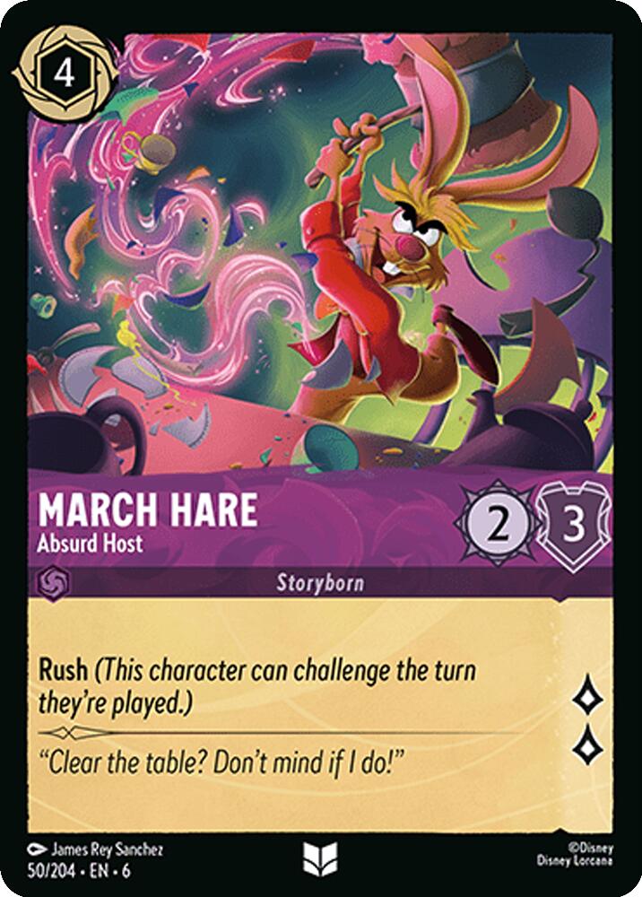 March Hare - Absurd Host (50/204) [Azurite Sea] - Disney - Card Brawlers | Quebec | Canada |