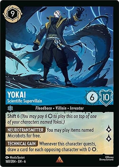 Yokai - Scientific Supervillain (160/204) [Azurite Sea] - Disney - Card Brawlers | Quebec | Canada |