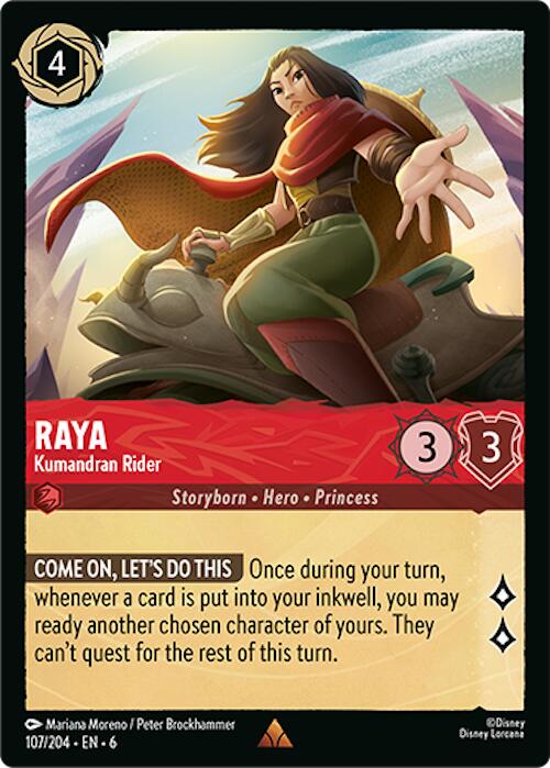 Raya - Kumandran Rider (107/204) [Azurite Sea] - Disney - Card Brawlers | Quebec | Canada |