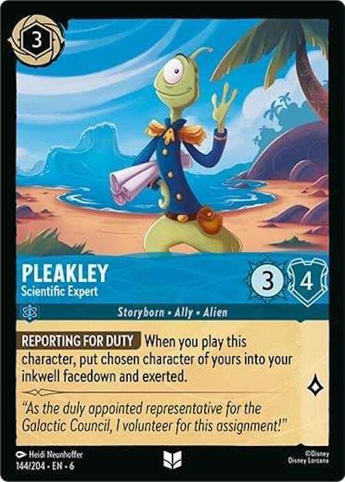 Pleakley - Scientific Expert (144/204) [Azurite Sea] - Disney - Card Brawlers | Quebec | Canada |