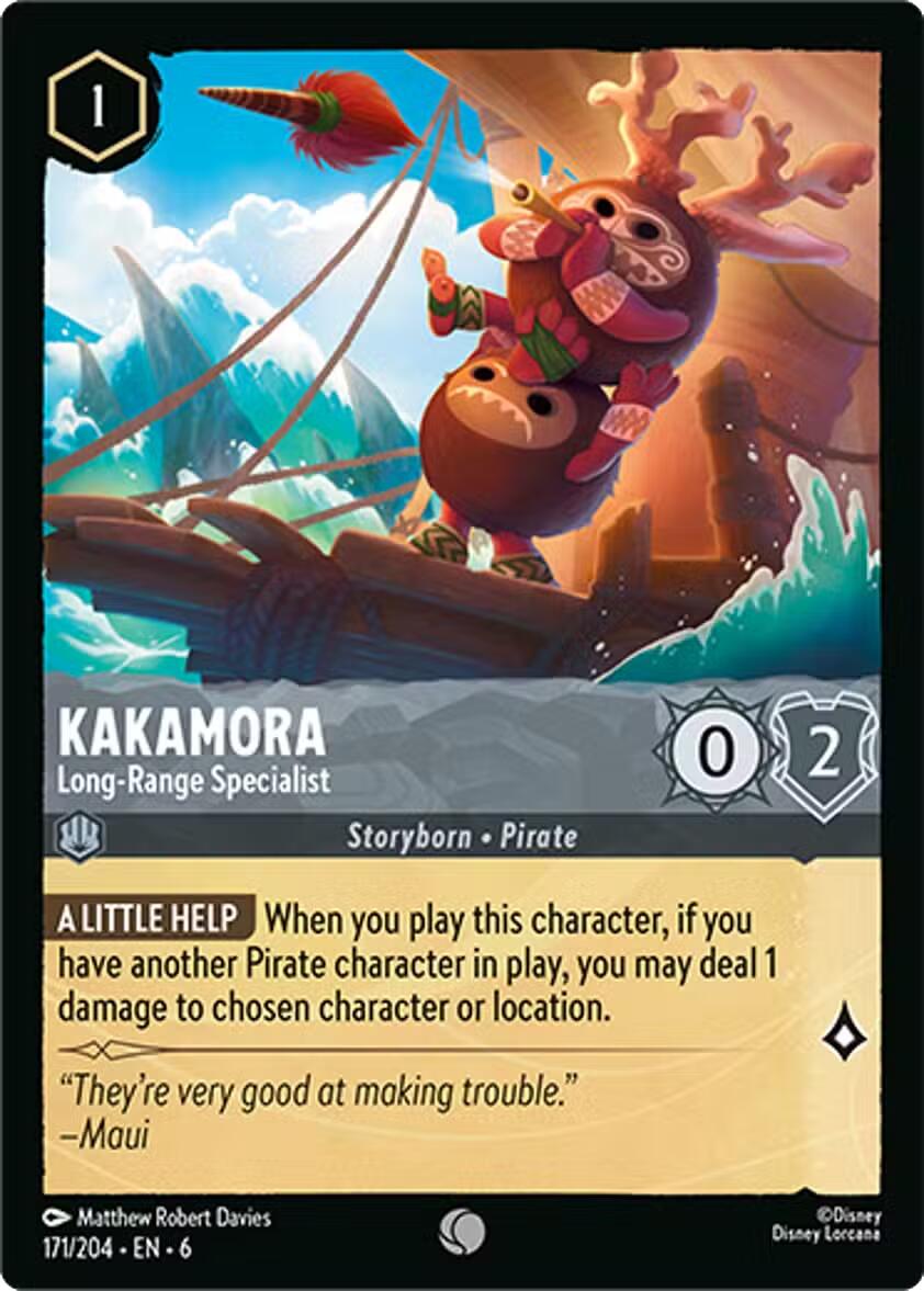 Kakamora - Long-Range Specialist (171/204) [Azurite Sea] - Disney - Card Brawlers | Quebec | Canada |
