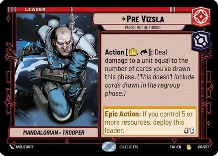Pre Vizsla - Pursuing the Throne (010/257) (010/257) [Twilight of the Republic] - Fantasy Flight Games - Card Brawlers | Quebec | Canada |