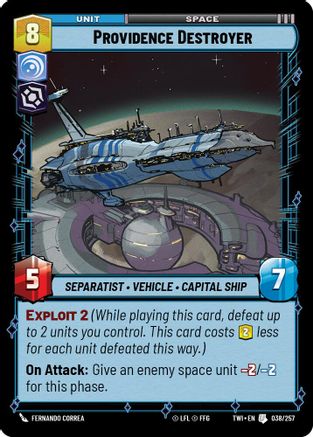 Providence Destroyer (038/257) (038/257) [Twilight of the Republic] - Fantasy Flight Games - Card Brawlers | Quebec | Canada |