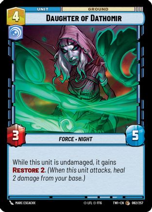Daughter of Dathomir (062/257) (062/257) [Twilight of the Republic] - Fantasy Flight Games - Card Brawlers | Quebec | Canada |