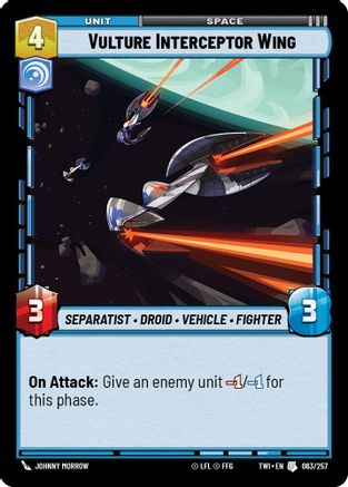 Vulture Interceptor Wing (063/257) (063/257) [Twilight of the Republic] - Fantasy Flight Games - Card Brawlers | Quebec | Canada |