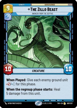 The Zillo Beast - Awoken From The Depths (067/257) (067/257) [Twilight of the Republic] - Fantasy Flight Games - Card Brawlers | Quebec | Canada |