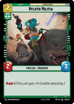 Ryloth Militia (108/257) (108/257) [Twilight of the Republic] - Fantasy Flight Games - Card Brawlers | Quebec | Canada |