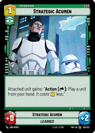 Strategic Acumen (120/257) (120/257) [Twilight of the Republic] - Fantasy Flight Games - Card Brawlers | Quebec | Canada |