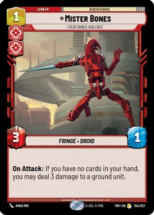 Monsieur Bones - J'ai commis des actes de violence (154/257) (154/257) [Crépuscule de la République] 