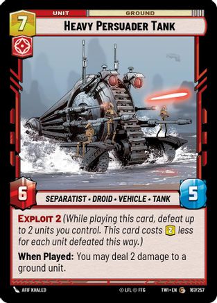 Heavy Persuader Tank (167/257) (167/257) [Twilight of the Republic] - Fantasy Flight Games - Card Brawlers | Quebec | Canada |