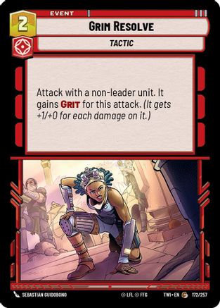 Grim Resolve (172/257) (172/257) [Twilight of the Republic] - Fantasy Flight Games - Card Brawlers | Quebec | Canada |