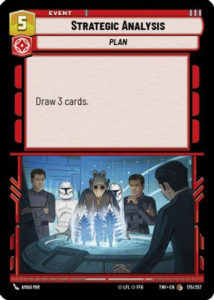 Strategic Analysis (175/257) (175/257) [Twilight of the Republic] - Fantasy Flight Games - Card Brawlers | Quebec | Canada |