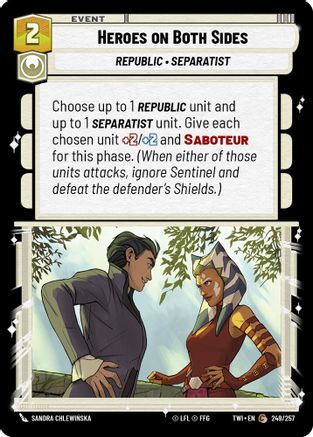 Heroes on Both Sides (249/257) (249/257) [Twilight of the Republic] - Fantasy Flight Games - Card Brawlers | Quebec | Canada |