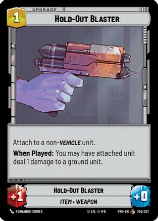 Hold-Out Blaster (256/257) (256/257) [Twilight of the Republic] - Fantasy Flight Games - Card Brawlers | Quebec | Canada |